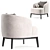 Stylish Megan Armchair by Domkapa 3D model small image 2