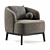 Stylish Megan Armchair by Domkapa 3D model small image 3