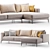 Stylish Modern Hoekbank Barlio Sofa 3D model small image 2