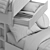 Woodland Kids Bed with Shelves 3D model small image 7