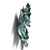 Aqua Ceramic Wall Decor 18 3D model small image 5