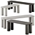 Found PAUSE Bench Set - Medium & Big 3D model small image 1