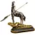 Handcrafted Santur Statue Model 3D model small image 2