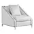 Stylish Model Chair Candice 3D model small image 5
