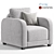 Sleek Leon Armchair, 2014 Version 3D model small image 1