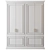 Modular High-Quality Wardrobe 3D model small image 1