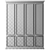 Modular Editable Wardrobe Display 3D model small image 3