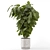 Natural Concrete Pot Indoor Plants 3D model small image 6