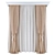 Elegant Window Curtains Set 3D model small image 1