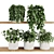 Modern Plant Shelf Display Set 3D model small image 1