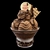 Decadent Hot Chocolate Ice Cream 3D model small image 1