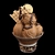 Decadent Hot Chocolate Ice Cream 3D model small image 5