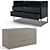 Modular Contemporary Chest Drawers Set 3D model small image 1