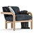Modern West Elm Benson Chair 3D model small image 2
