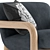 Modern West Elm Benson Chair 3D model small image 6