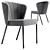 Modern Gray Kristin Chair 3D model small image 1