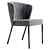 Modern Gray Kristin Chair 3D model small image 2