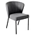 Modern Gray Kristin Chair 3D model small image 4