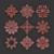 Ornamental Element Pack Set 15 3D model small image 7