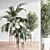 Lush Indoor Plant Set 3D model small image 3