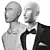 Wedding Mannequin Display Set 3D model small image 2