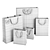 Versatile Paper Bags Set 3D model small image 7