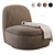 Addie Swivel Chair Scandinavian Boho 3D model small image 3