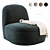 Addie Swivel Chair Scandinavian Boho 3D model small image 4