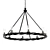 Elegant Orson Chandelier by Currey 3D model small image 1