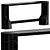 CB2 Dual Material Console Table 3D model small image 2