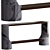 CB2 Dual Material Console Table 3D model small image 3