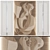 Neoclassical Marquetry Wall Panels 3D model small image 2