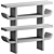 Dual-Material CB2 Console Table 3D model small image 3