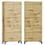 Cleveland-2 Wood Wardrobe Furniture 3D model small image 1