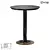 Industrial Metal Bar Table, 74cm Height 3D model small image 1