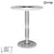 Industrial Metal Bar Table, 74cm Height 3D model small image 2