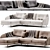 Valentini Duke Sectional Sofa 3D model small image 3