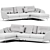 Valentini Duke Sectional Sofa 3D model small image 4