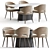 Eva Calacatta Dining Table 2014 3D model small image 2