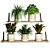 Cozy Shelf Plants Set 3D model small image 1