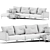 Eichholtz Firenze Lounge Sofa 3D model small image 4