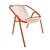 Outdoor Aluminum Chair by Alutec 3D model small image 2