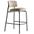 Modern Comfortable Aloa Bar Stool 3D model small image 1