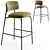 Modern Comfortable Aloa Bar Stool 3D model small image 2