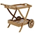 Elegant Outdoor Cart for Entertaining 3D model small image 2