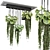 Metal Box Hanging Plants Set 3D model small image 1