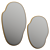 Modern Minimalist Puddle Mirror Set 3D model small image 1