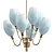 Elegant Paavo Tynell Ceiling Lamp 3D model small image 1
