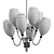 Elegant Paavo Tynell Ceiling Lamp 3D model small image 3