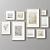 Modern Picture Frames Set Collection 3D model small image 7